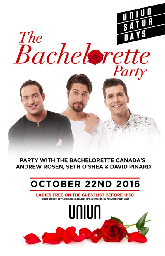 The Bachelorette Party Uniun Saturdays